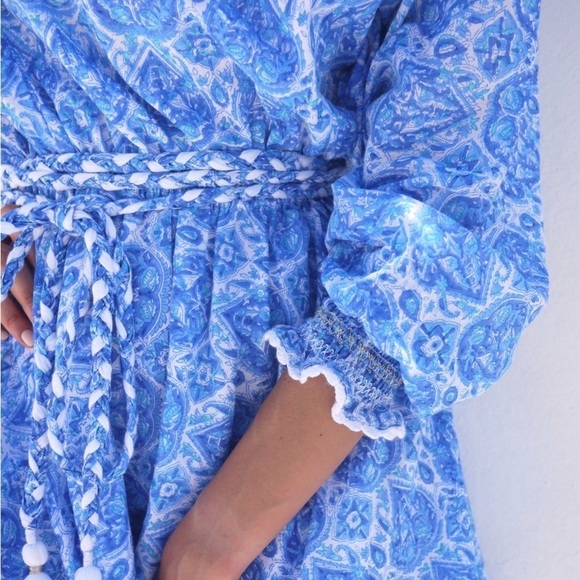 Buggy Assisi Dress in Nettie Greek Blue - Picture 4 of 15